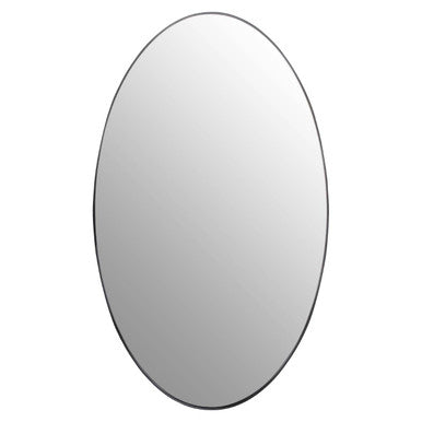 Orsina Cora Oval Wall Mirror – Modern Black Frame Minimalist Decor