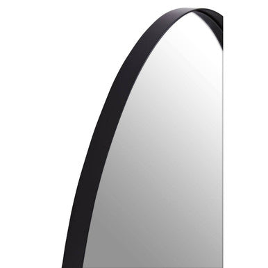 Orsina Cora Oval Wall Mirror – Modern Black Frame Minimalist Decor