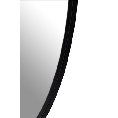 Orsina Cora Oval Wall Mirror – Modern Black Frame Minimalist Decor