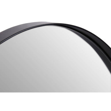 Orsina Cora Oval Wall Mirror – Modern Black Frame Minimalist Decor