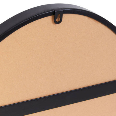 Orsina Cora Oval Wall Mirror – Modern Black Frame Minimalist Decor
