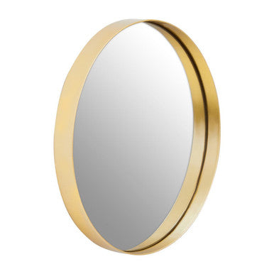 Orsina Cindy Small Round Wall Mirror – Gold Finish Minimalist Decor