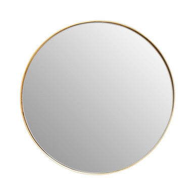 Orsina Cindy Small Round Wall Mirror – Gold Finish Minimalist Decor