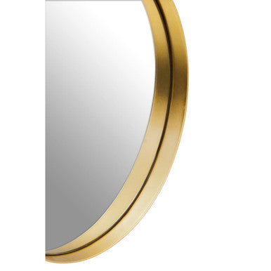 Orsina Cindy Small Round Wall Mirror – Gold Finish Minimalist Decor