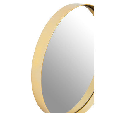 Orsina Cindy Small Round Wall Mirror – Gold Finish Minimalist Decor