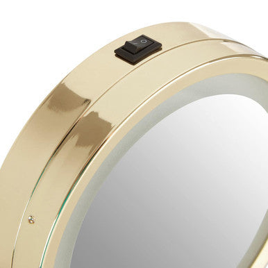 Orsina Cassini LED Makeup Mirror – Gold Finish Large Vanity Mirror