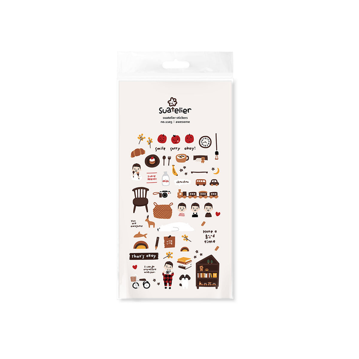 Suatelier Awesome Decorative Stickers for Journaling and Scrapbooking