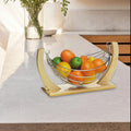 Orsina Rubber Wood Fruit Hammock – Modern Metal Sling Produce Display