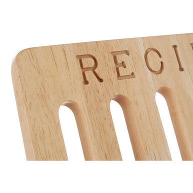 Orsina Soka Hevea Wood Cookbook Stand | Adjustable Recipe & Tablet Holder