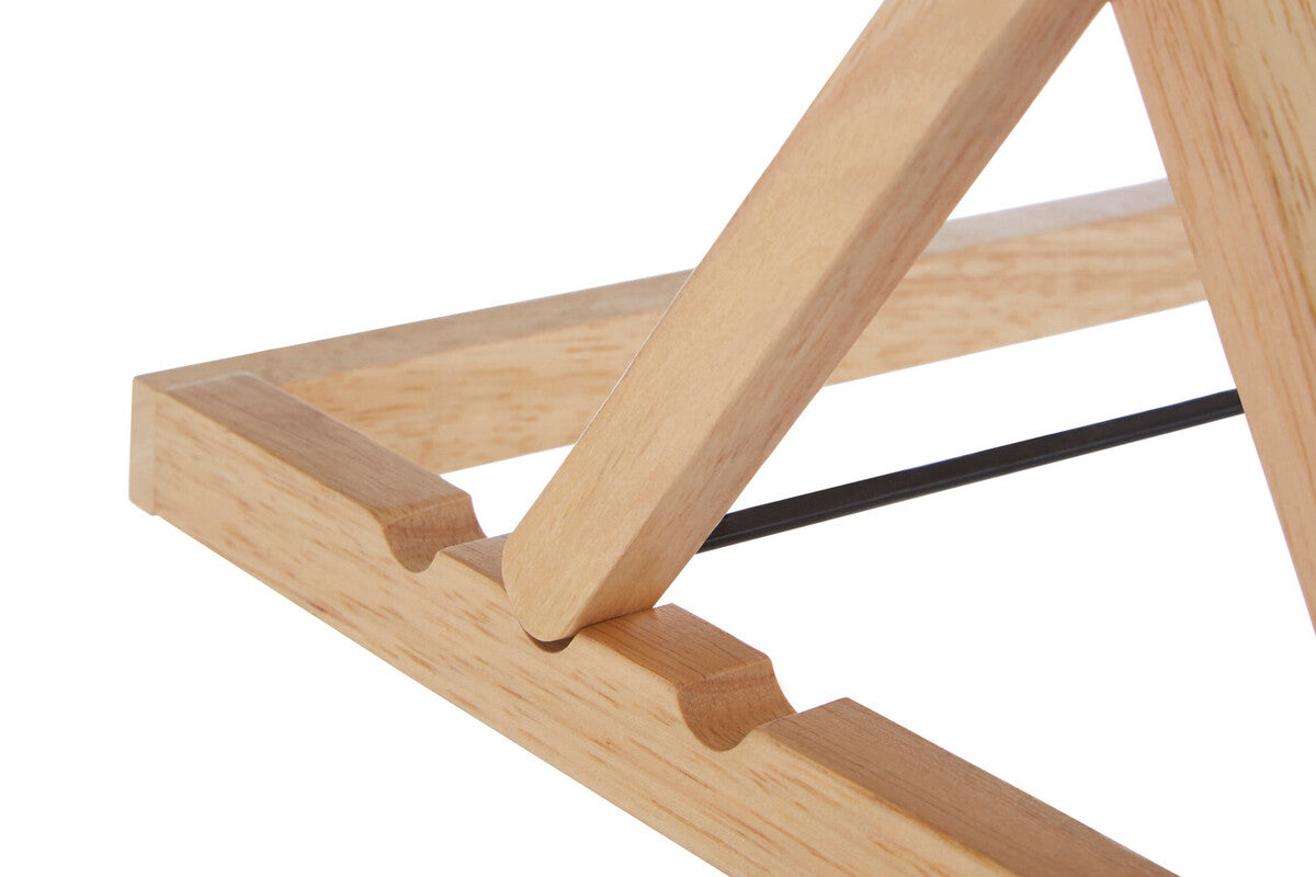 Orsina Soka Hevea Wood Cookbook Stand | Adjustable Recipe & Tablet Holder