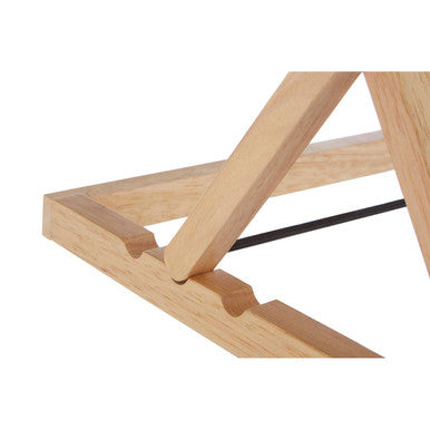 Orsina Soka Hevea Wood Cookbook Stand | Adjustable Recipe & Tablet Holder