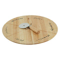 Orsina Rubberwood Pizza Board Set with Cutter and Slicing Guides