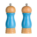 Orsina Blue High Gloss Salt and Pepper Mill Set – Solid Wood Grinders