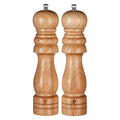 Orsina Rubber Wood Salt and Pepper Mill Set – 20.3cm Ceramic Grinders