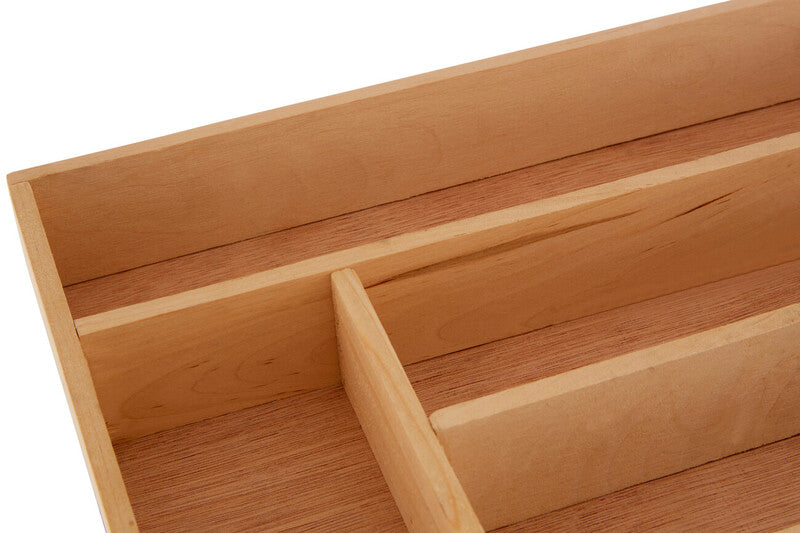 Orsina Birchwood 5 Compartment Cutlery Tray | Kitchen Drawer Organizer