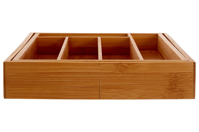 Orsina Aleki Bamboo Expandable Cutlery Tray – Small Kitchen Drawer Organizer