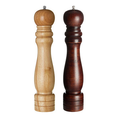 Orsina Soka 14-Inch Rubber Wood Pepper Mill | Ceramic Grinder Mechanism