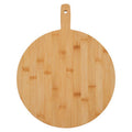 Orsina Aleki Bamboo Round Chopping and Serving Board with Paddle Handle