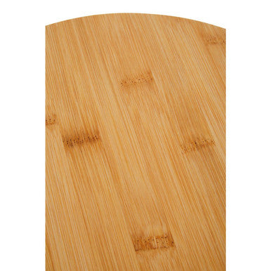 Orsina Aleki Bamboo Round Chopping and Serving Board with Paddle Handle