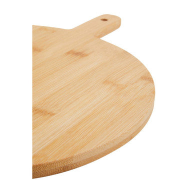 Orsina Aleki Bamboo Round Chopping and Serving Board with Paddle Handle