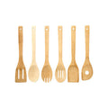 Orsina Aleki 6-Piece Bamboo Kitchen Utensil Set for Nonstick Cookware