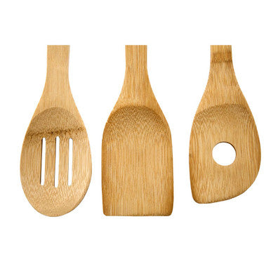 Orsina Aleki 6-Piece Bamboo Kitchen Utensil Set for Nonstick Cookware