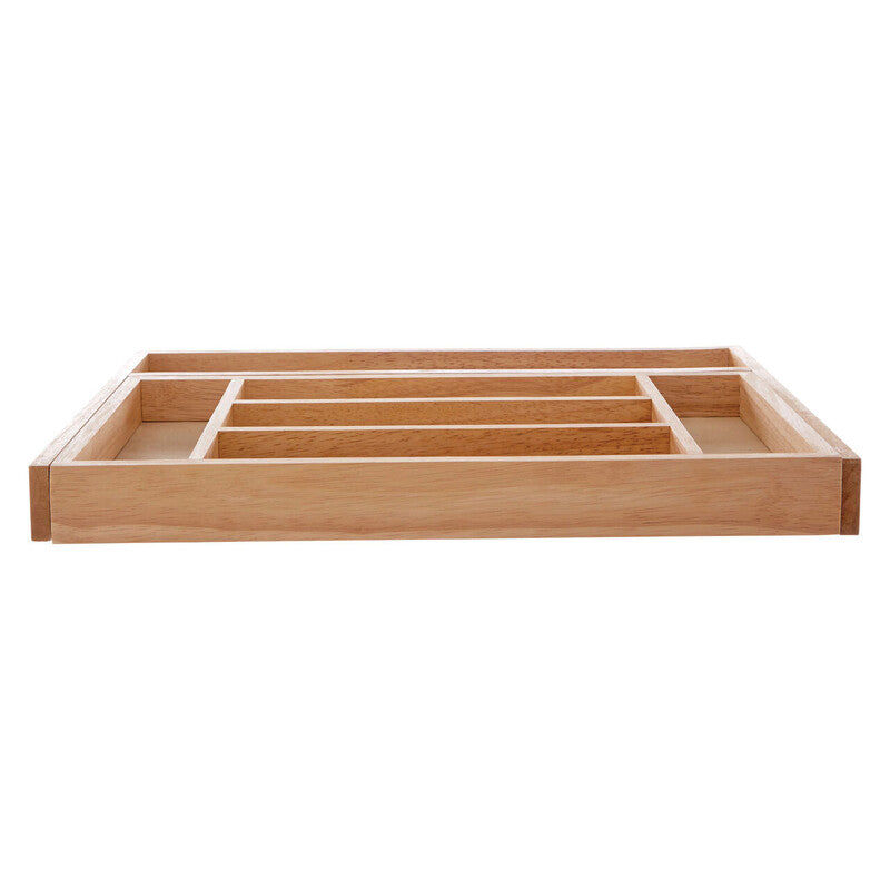Orsina Bessan Expandable Rubberwood Drawer Organiser – 7 Compartments