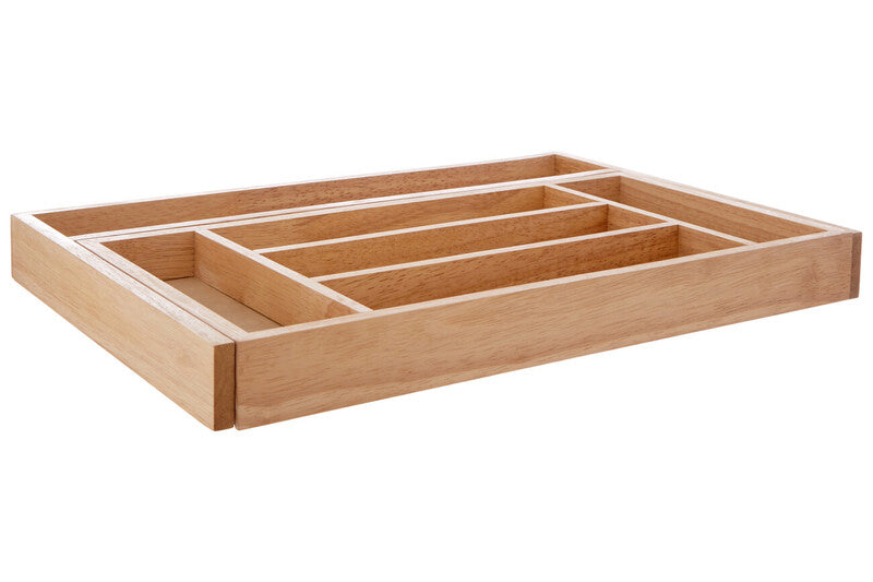 Orsina Bessan Expandable Rubberwood Drawer Organiser – 7 Compartments