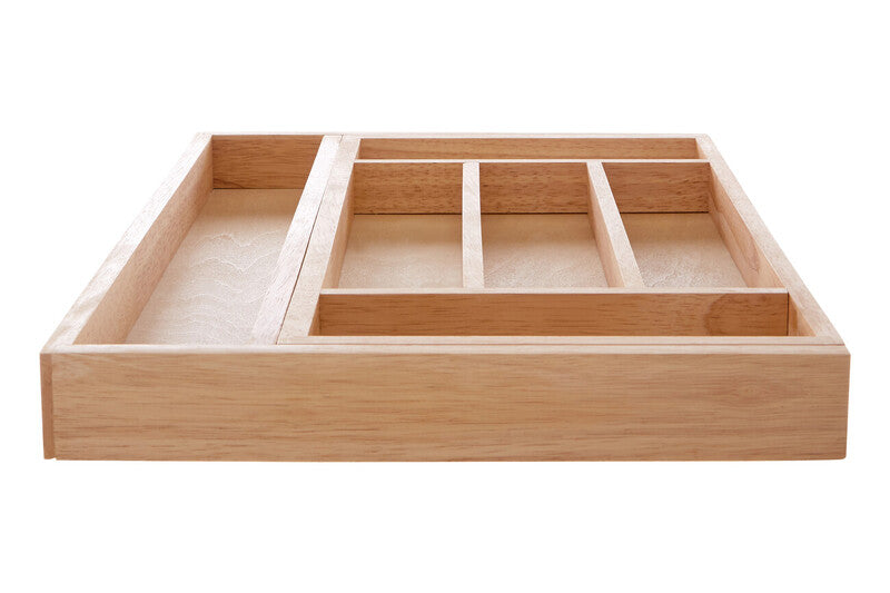 Orsina Bessan Expandable Rubberwood Drawer Organiser – 7 Compartments