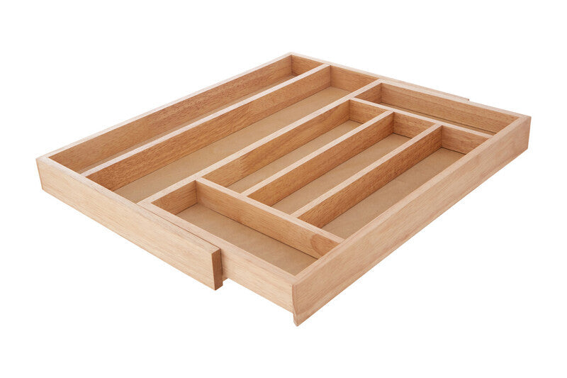 Orsina Bessan Expandable Rubberwood Drawer Organiser – 7 Compartments