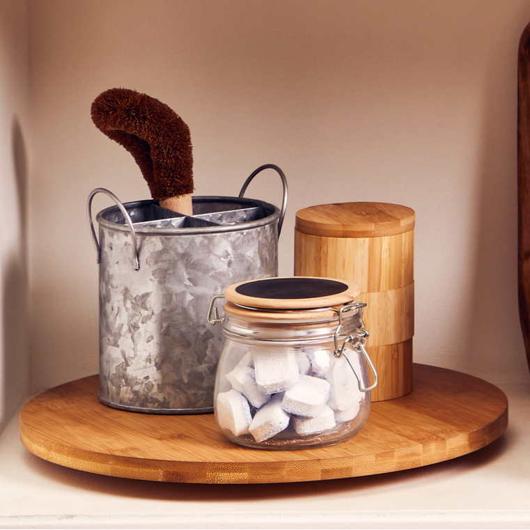 Orsina Aleki Bamboo Lazy Susan | Rotating Kitchen Table Turntable