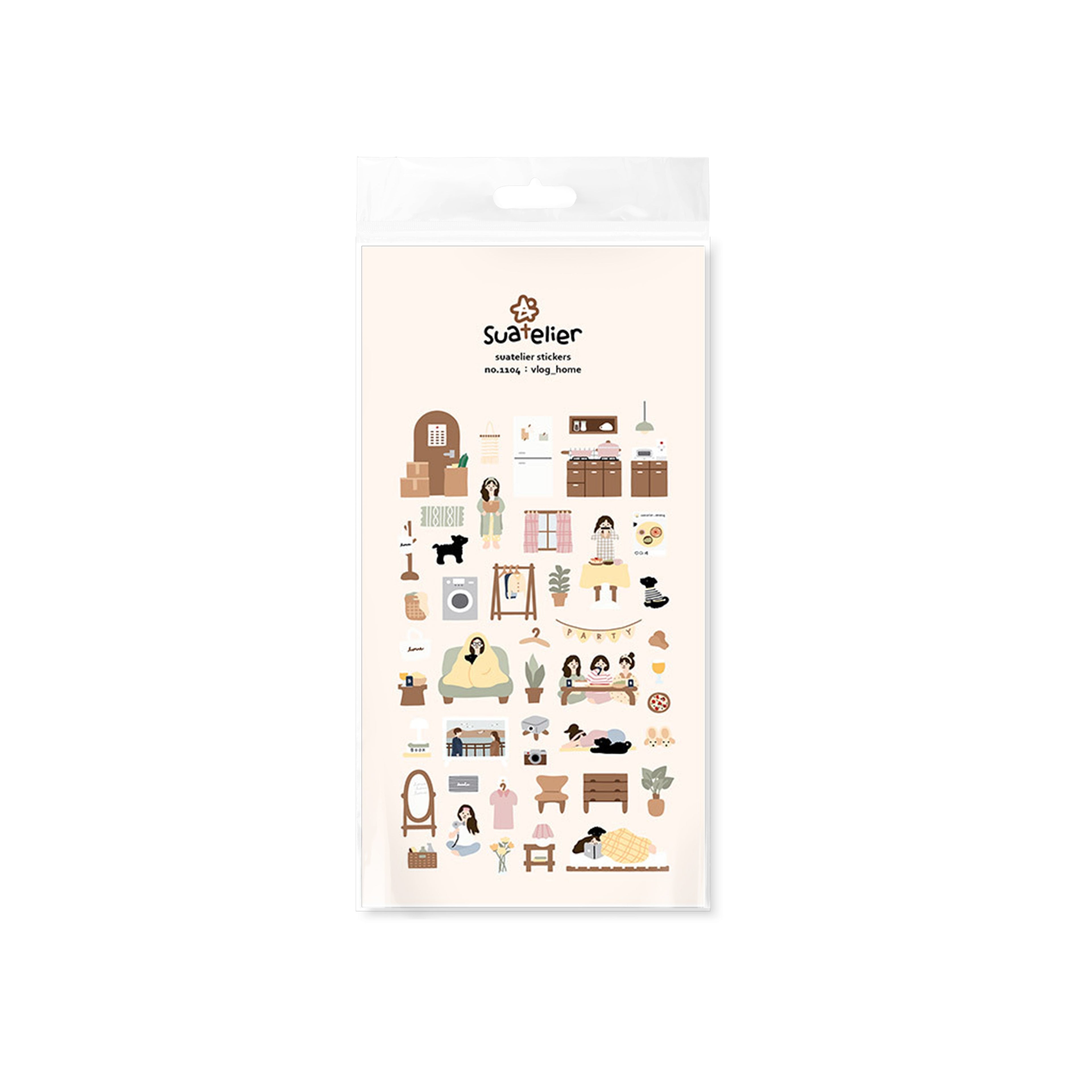 Suatelier Vlog Home Decorative Stickers for Journaling and Planners