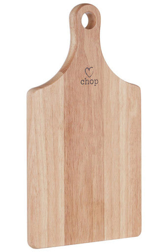 Orsina Charm Paddle Small Rubberwood Chopping and Serving Board