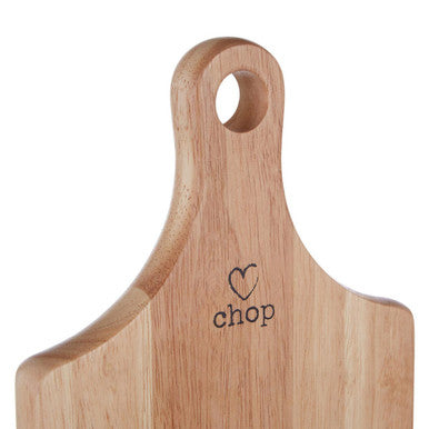 Orsina Charm Paddle Small Rubberwood Chopping and Serving Board
