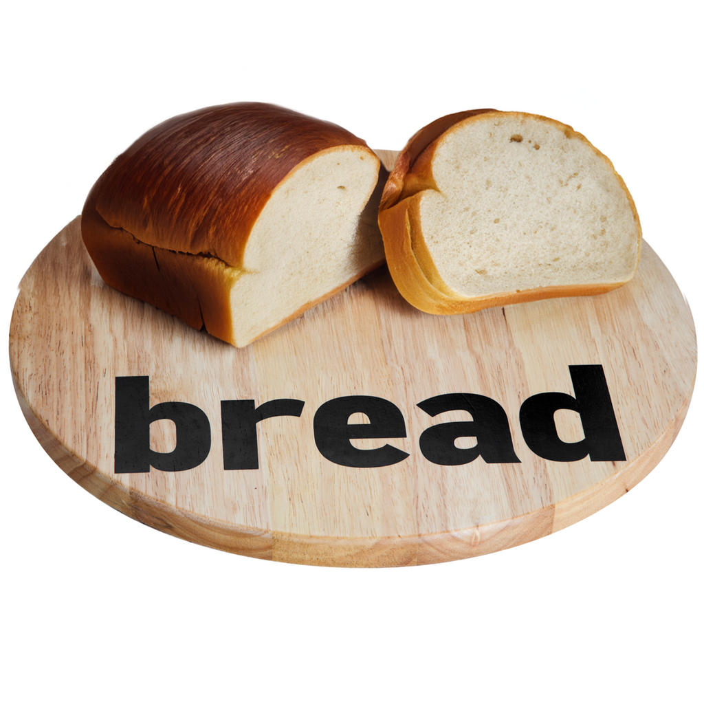 Orsina Rubberwood Bread Board – Durable 2cm Thick Slicing & Serving Tray
