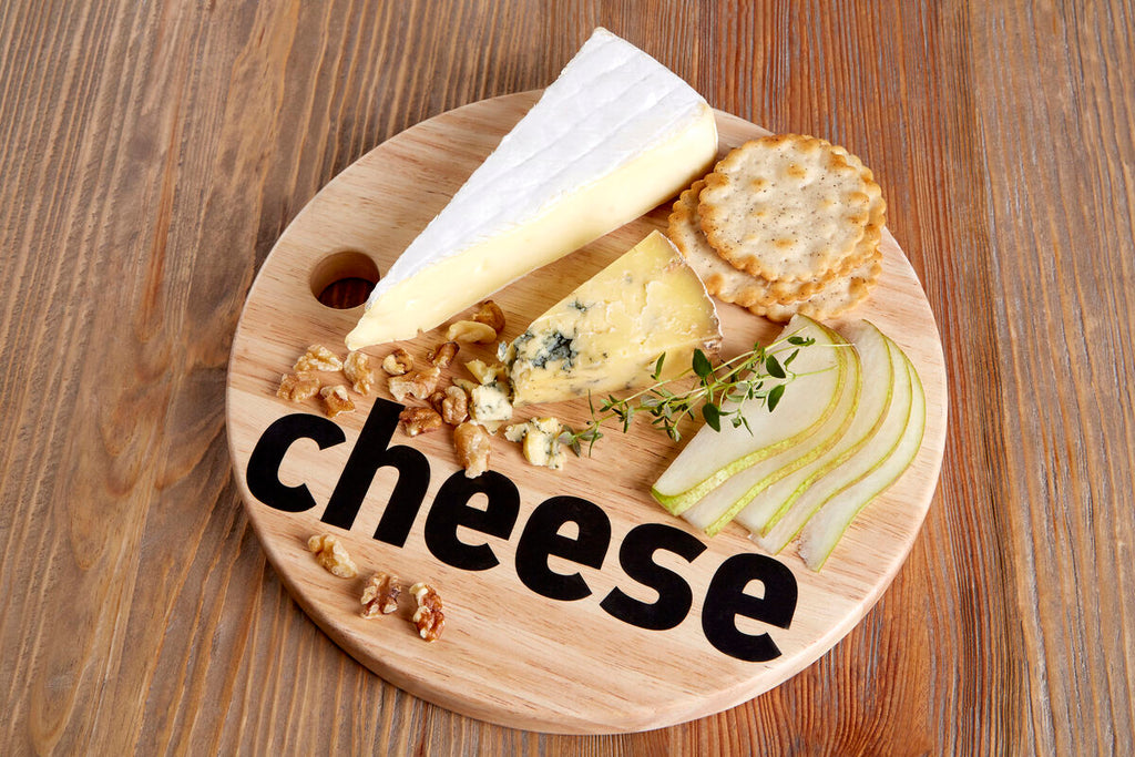 Orsina Mono Wooden Cheese Board – Durable Serving and Charcuterie Platter