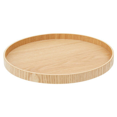 Orsina Bessan Natural Fir Wood Tray – Medium Circular Decorative Server