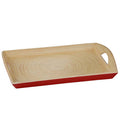 Orsina Kyoto Red Rectangular Serving Tray | Spun Bamboo Decor