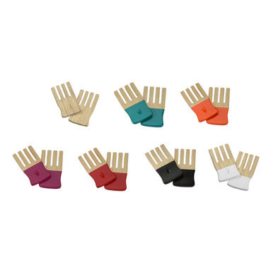 Orsina Kyoto Red Salad Hand Servers – Spun Bamboo Kitchen Utensils