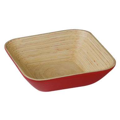 Orsina Kyoto Red Salad Bowl – Durable Spun Bamboo Serving Bowl