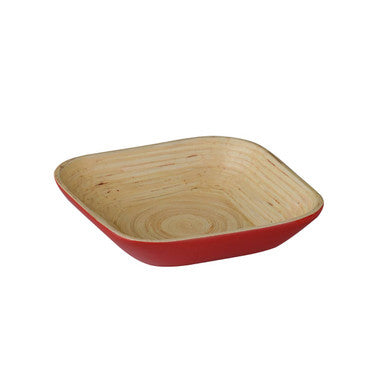 Orsina Kyoto Red Square Bamboo Serving Bowl – Modern Spun Bamboo