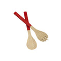 Orsina Kyoto Red Salad Servers – Spun Bamboo Kitchen Serving Utensils