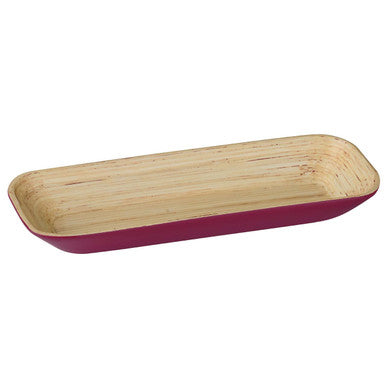 Orsina Kyoto Large Bamboo Serving Tray – Raspberry Spun Bamboo