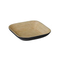 Orsina Kyoto Small Bamboo Bowl – Matte Black and Natural Wood Finish