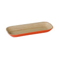Orsina Kyoto Small Orange Bamboo Serving Tray – Two-Tone Spun Bamboo