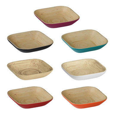 Orsina Kyoto Natural Bamboo Square Bowl – Small Japanese Serving Dish