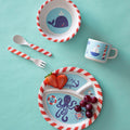 Orsina Pirate Bamboo Kids Dinner Set – 5 Piece Eco-Friendly Tableware