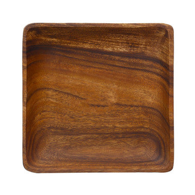Orsina Kora Acacia Wood Large Square Platter – Brown Serving Tray