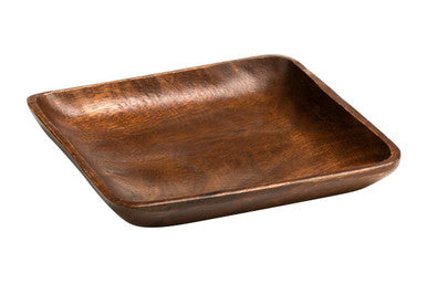 Orsina Kora Acacia Wood Large Square Platter – Brown Serving Tray