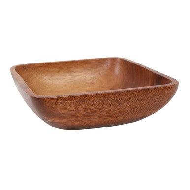 Orsina Kora Large Square Acacia Wood Serving Bowl – Handcrafted